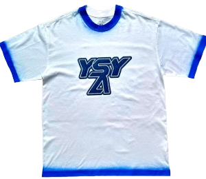 Camiseta YSY A Blanco-Azul